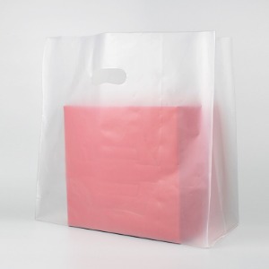두꺼운 HD투명 무지 비닐쇼핑백(100매)3사이즈 판촉 홍보 선물 베이커리 두툼한 고급 포장 봉투