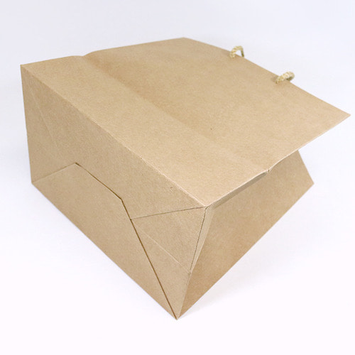 크라프트 도시락 종이쇼핑백 (10매)2가지 사이즈 배달 테이크아웃 선물 상품포장 봉투