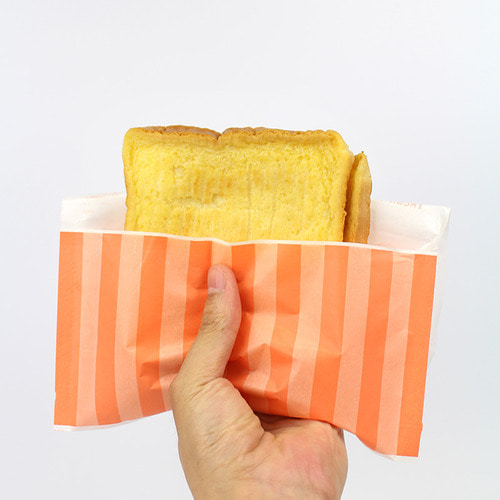 토스트봉투 오렌지/크라프트 (500매)샌드위치 햄버거 베이커리 내면코팅 식품포장지