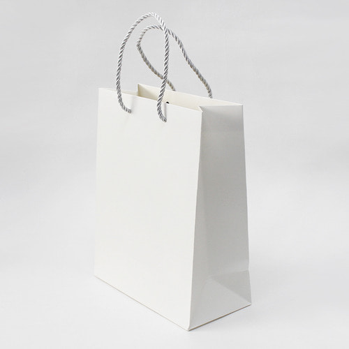 화이트 무광 종이쇼핑백 (50매)5가지 사이즈 깔끔한 흰색 아트지 매장 백화점 상품 선물 포장백 봉투