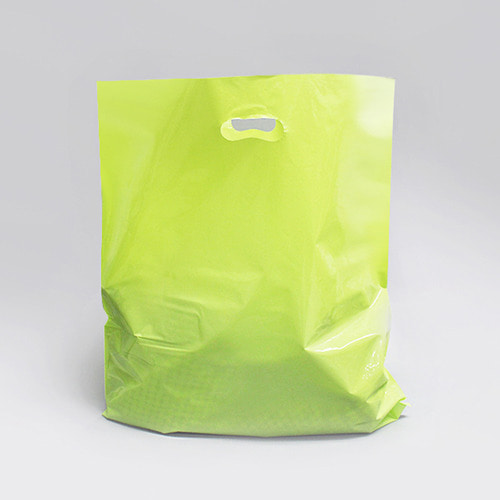 [한정수량 특별가!] PE그린 링손잡이 비닐쇼핑백 45x54cm (100매) 의류 신발 상품 포장 봉투