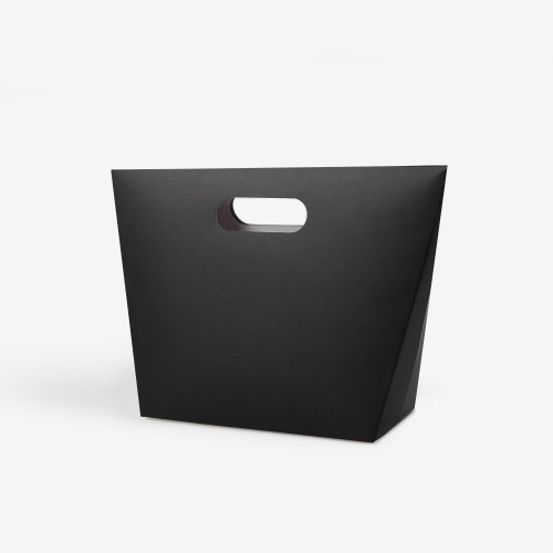 화이트/블랙 상자형 쇼핑백 (10매) 타올 스카프 쿠키 비누 답례품 생일 선물포장 손잡이박스 인쇄제작가능