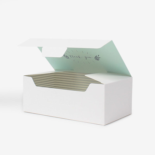 원터치 오픈박스 땡큐/로제/크라프트심플한 선물 답례품 기프트 포장 소형 종이상자인쇄제작 가능