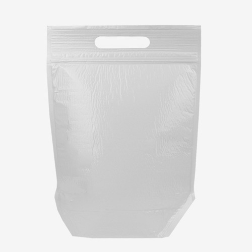 [한정수량 특가상품] 화이트 지퍼스탠드 보냉팩 (25매)2사이즈 푹신한 보온냉 발포지 테이크아웃 피크닉 도시락 포장봉투