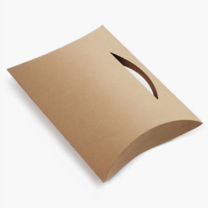 반달 크라프트 상자형 종이쇼핑백 (10매)머플러 셔츠 양말 선물상자 답례품 디자인 생일포장 인쇄제작가능