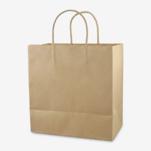 트위스트끈 크라프트 종이쇼핑백 (50매)5가지 사이즈 페이퍼 빈티지 친환경 포장 봉투