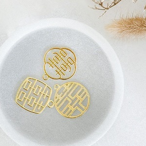 금속 장식 데코 택 4종 (20매)  가정의달 어버이날 데코레이션 금속 무늬 장식